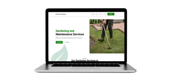 A computer screen showing a website preview